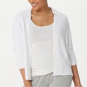 Barefoot Dreams Ribbed Shrug Cardigan Sea Salt NWT